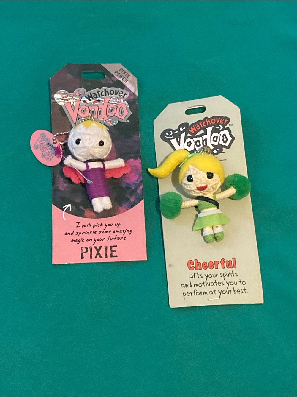 Watchover Voodoo Cheerful and Pixie Plush Keychains NWT